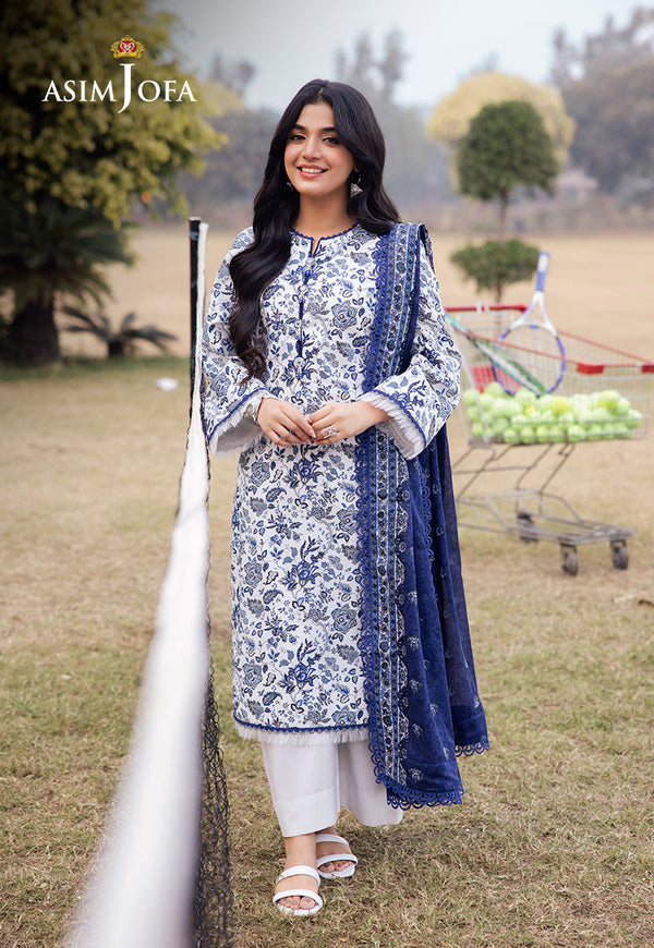 AJUBJ-35 PRINTED LAWN 3 PC