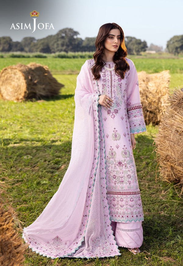 AJELL-09 EMBROIDERED LAWN 3 PCS