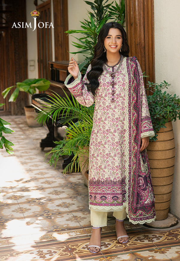 AJUUB-27 PRINTED LAWN 3 PC