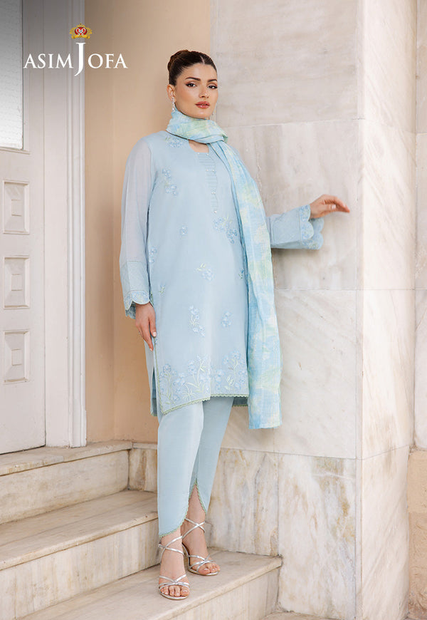 AJPB-196 EMBROIDERED PAPER COTTON STITCHED 3PCS