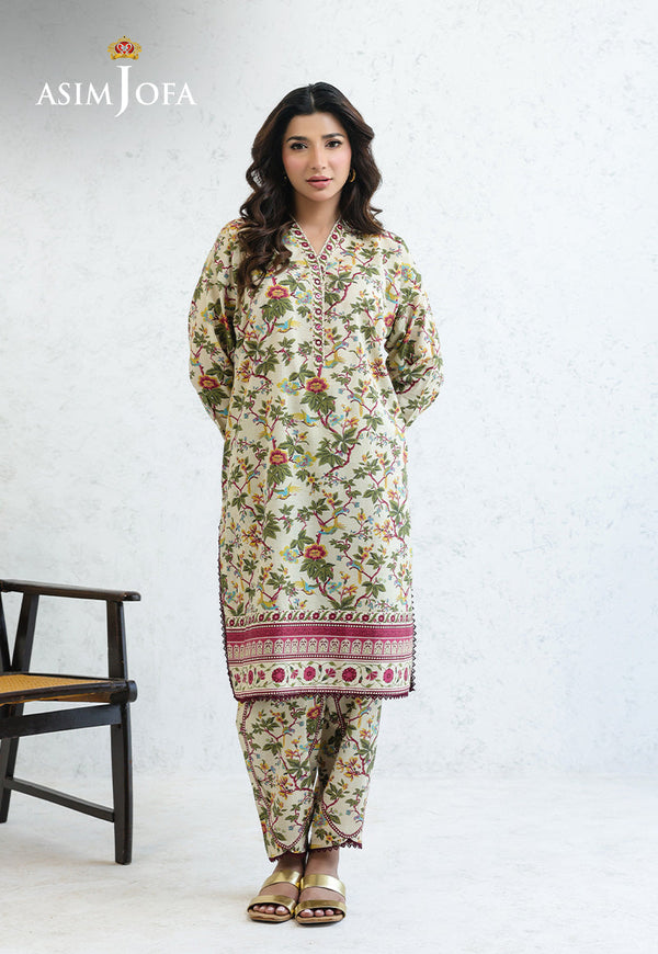 AJPB-206 PRINTED CAMBRIC STITCHED 2PCS-S