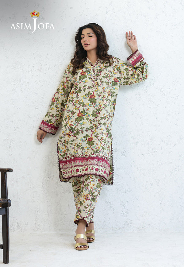 AJPB-206 PRINTED CAMBRIC STITCHED 2PCS-XL