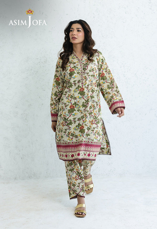 AJPB-206 PRINTED CAMBRIC STITCHED 2PCS-L