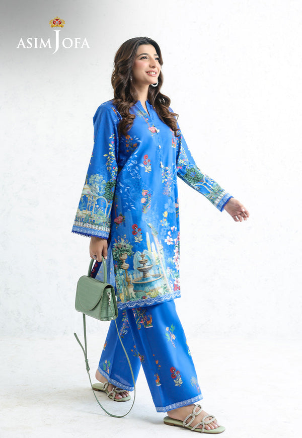 AJPB-215 PRINTED CAMBRIC STITCHED 2PCS-M