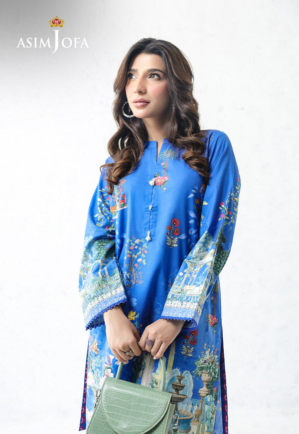 AJPB-215 PRINTED CAMBRIC STITCHED 2PCS-L