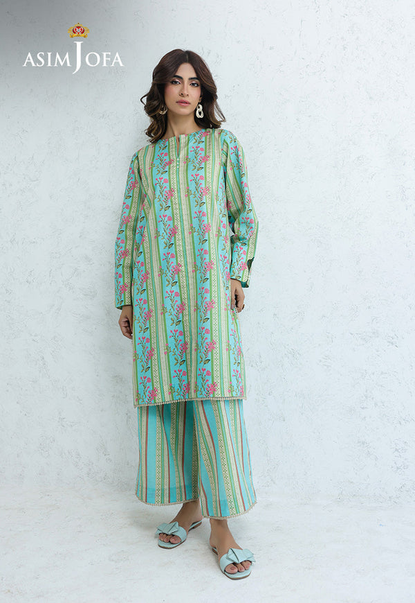 AJPB-204 PRINTED CAMBRIC STITCHED 2PCS-S