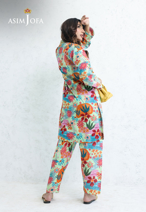 AJPB-203 PRINTED CAMBRIC STITCHED 2PCS-M