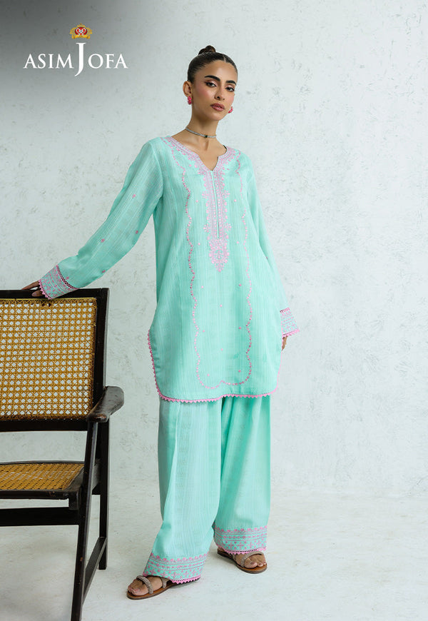 AJPB-230 EMBROIDERED SIGNATURE LAWN STITCHED 2PCS