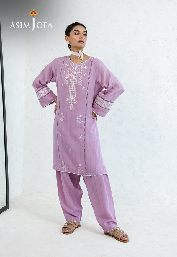 AJPB-231 EMBROIDERED SIGNATURE LAWN STITCHED 2PCS