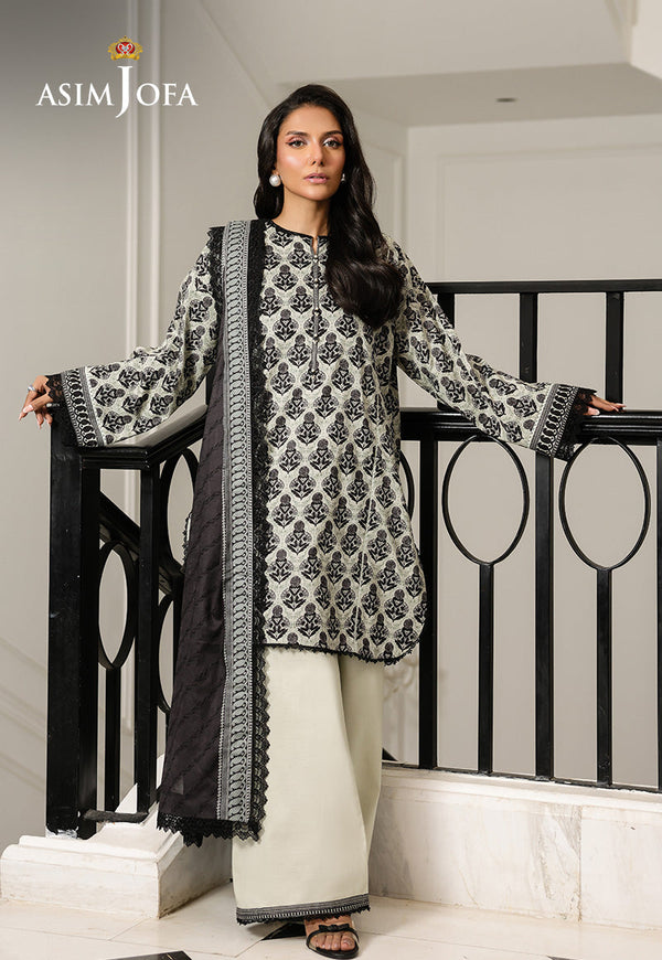 AJMCH-21 PRINTED LAWN UNSTITCHED 3 PCS