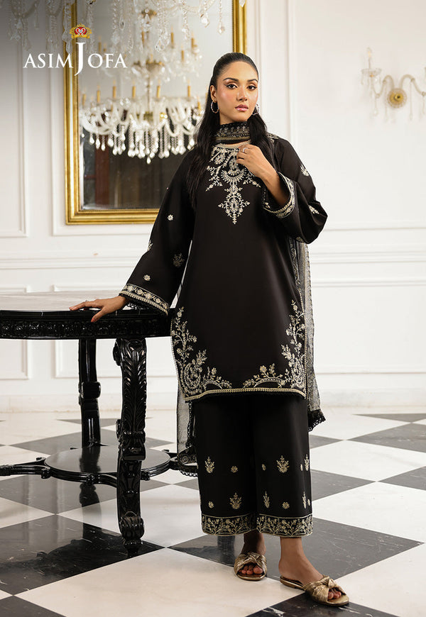 AJMCH-09 EMBROIDERED CAMBRIC UNSTITCHED 3 PCS