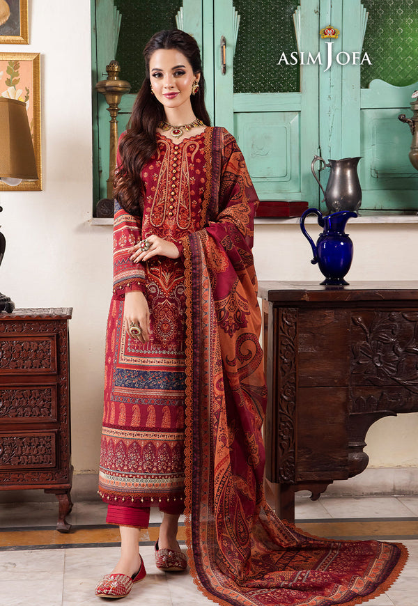 AJRW-26 DESIGNERS STITCHED PREMIUM WINTER COTTON 3 PCS