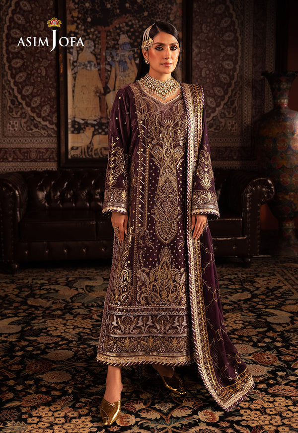 AJMMD-06 EMBROIDERED STITCHED 3 PCS