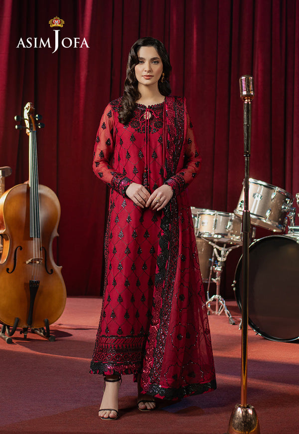 AJPF-07 EMBROIDERED CHIFFON 3 PCS