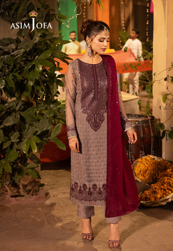 AJCDB-15 EMBROIDERED NET STITCHED 3 PCS