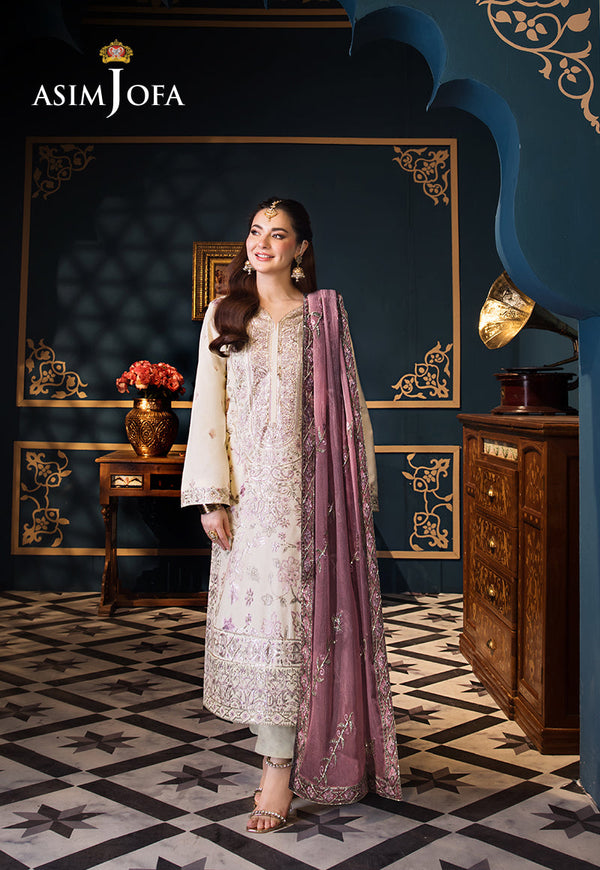 AJFILEB-15 EMBROIDERED LAWN STITCHED 3 PCS