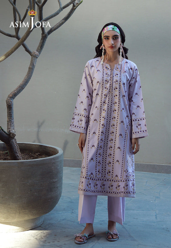 AJPB-132 PRINTED RIB LAWN 2 PCS M
