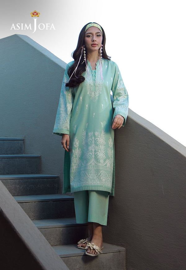 AJPB-133 PRINTED RIB LAWN 2 PCS M
