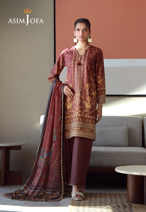 AJPB-155 PRINTED ARABIC LAWN 3 PCS M