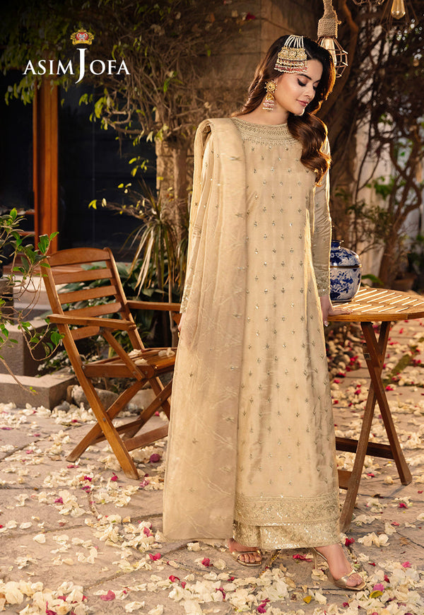 AJSMB-45 EMBROIDERED POLY LAWN STITCHED 3 PCS