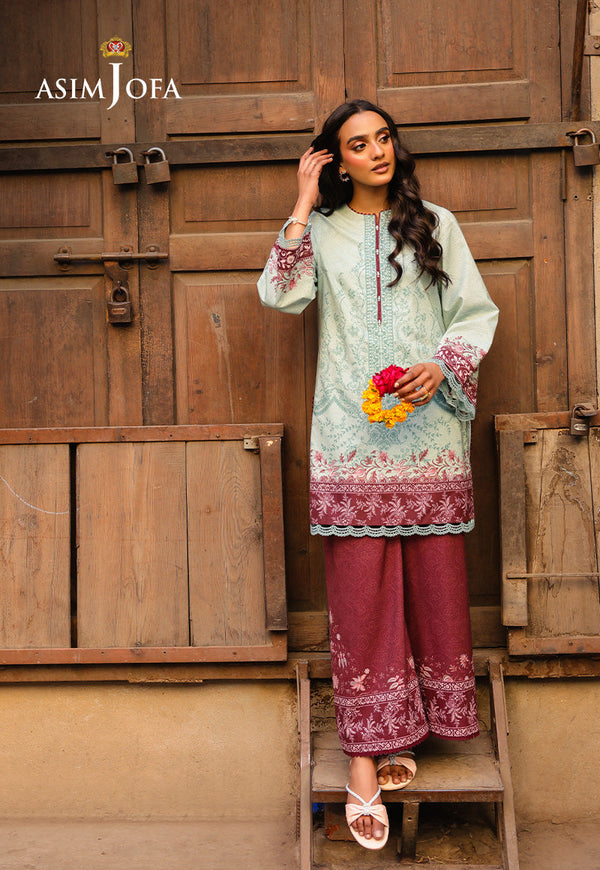 AJUBF-61 DIGITAL PRINTED LAWN 2 PCS
