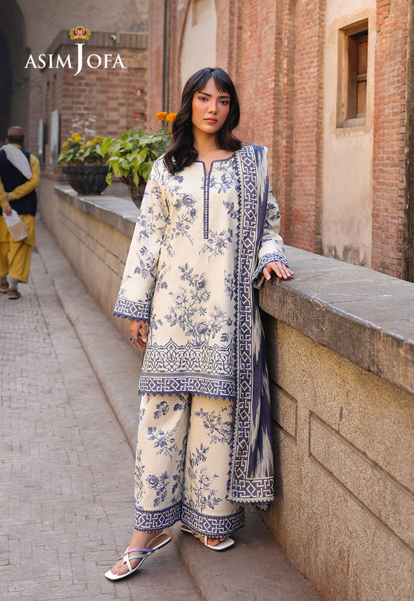 AJUBF-72 DIGITAL PRINTED LAWN 3 PCS