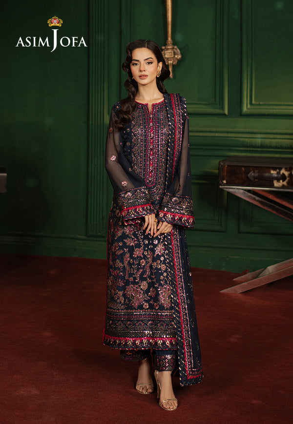 AJPF-17 EMBROIDERED CHIFFON 3 PCS