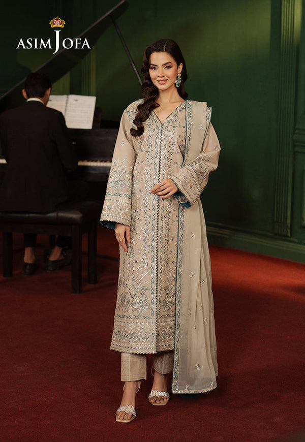 AJPF-29 EMBROIDERED SILK 3 PCS