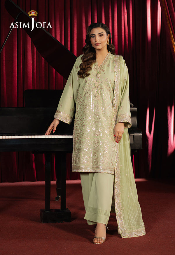 AJPF-22 EMBROIDERED BOSKI SILK 3 PCS