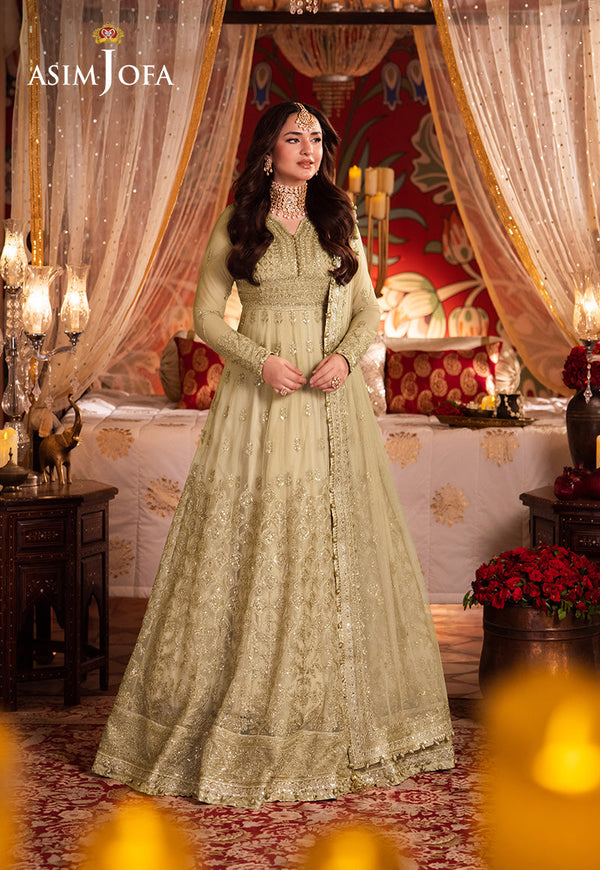 AJCRP-08 EMBROIDERED NET STITCHED 3 PCS