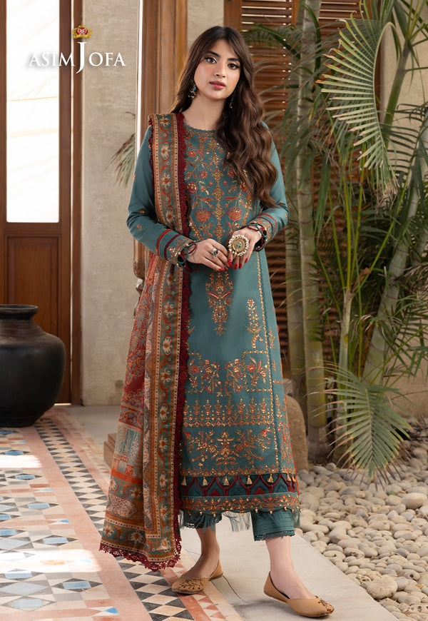 AJRW-32 EMBROIDERED PREMIUM WINTER COTTON 3 PCS
