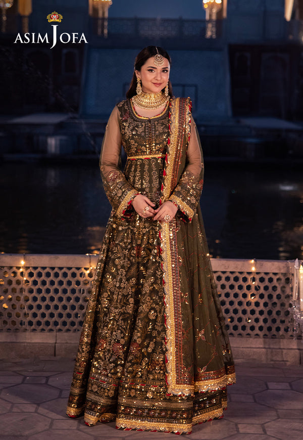 AJCRP-09 EMBROIDERED NET STITCHED 3 PCS
