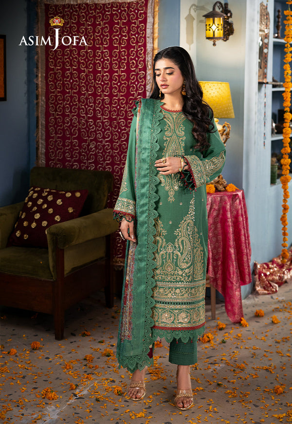 AJRA-25 EMBROIDERED JACQUARD 3 PCS